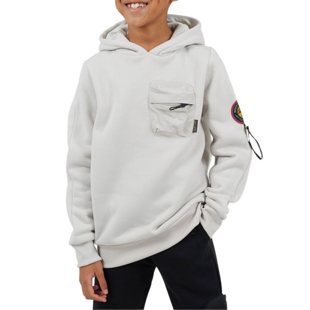 Brave Soul Boys Ribbed  Long-Sleeved Sweatshirt / Light Grey